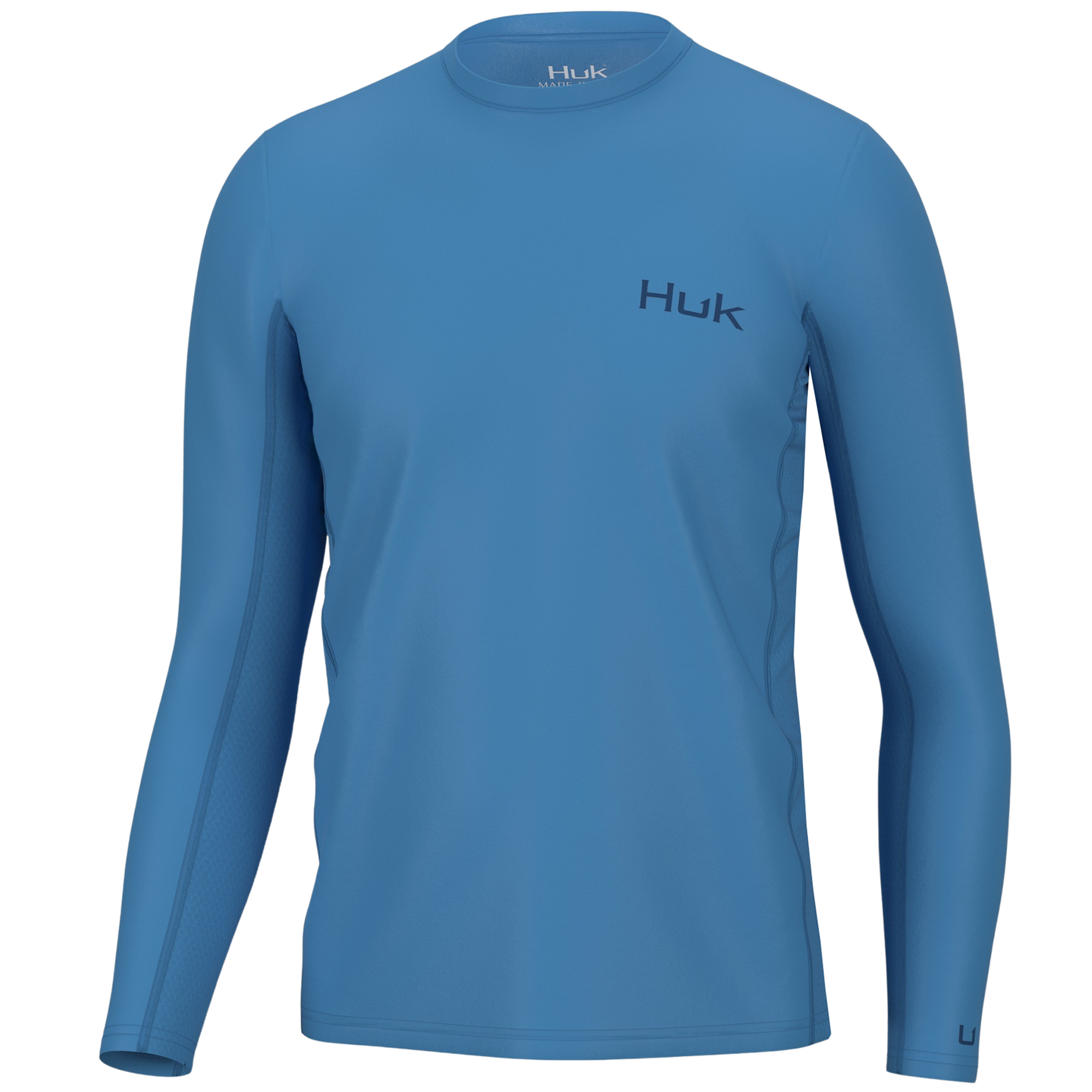 Huk Boys' Icon x Inside Reef Fade Long Sleeve Shirt, XL, Crystal Blue