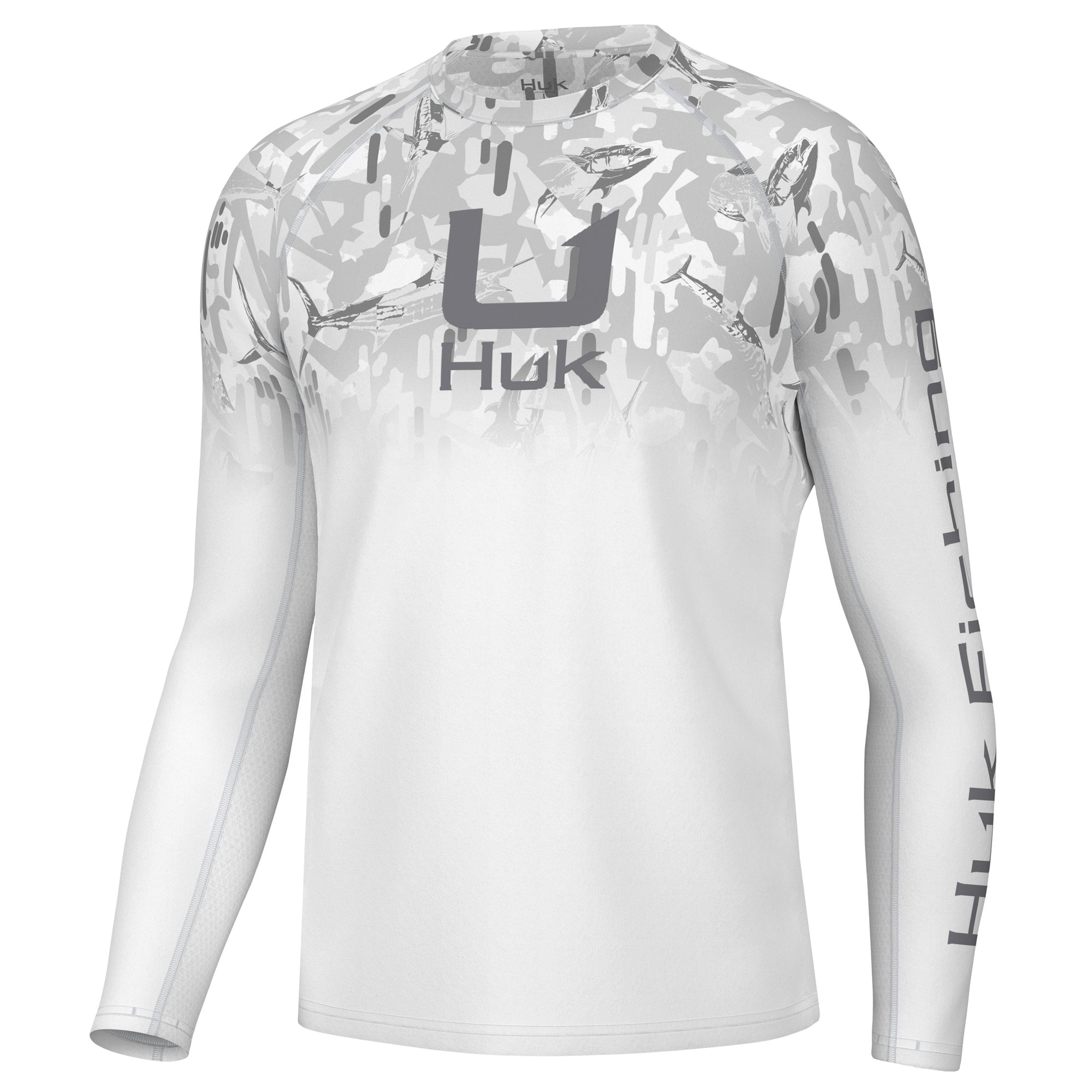HUK Men's UPF 50+ Sun Protection Shirt Rashguard Swim Shirt Short