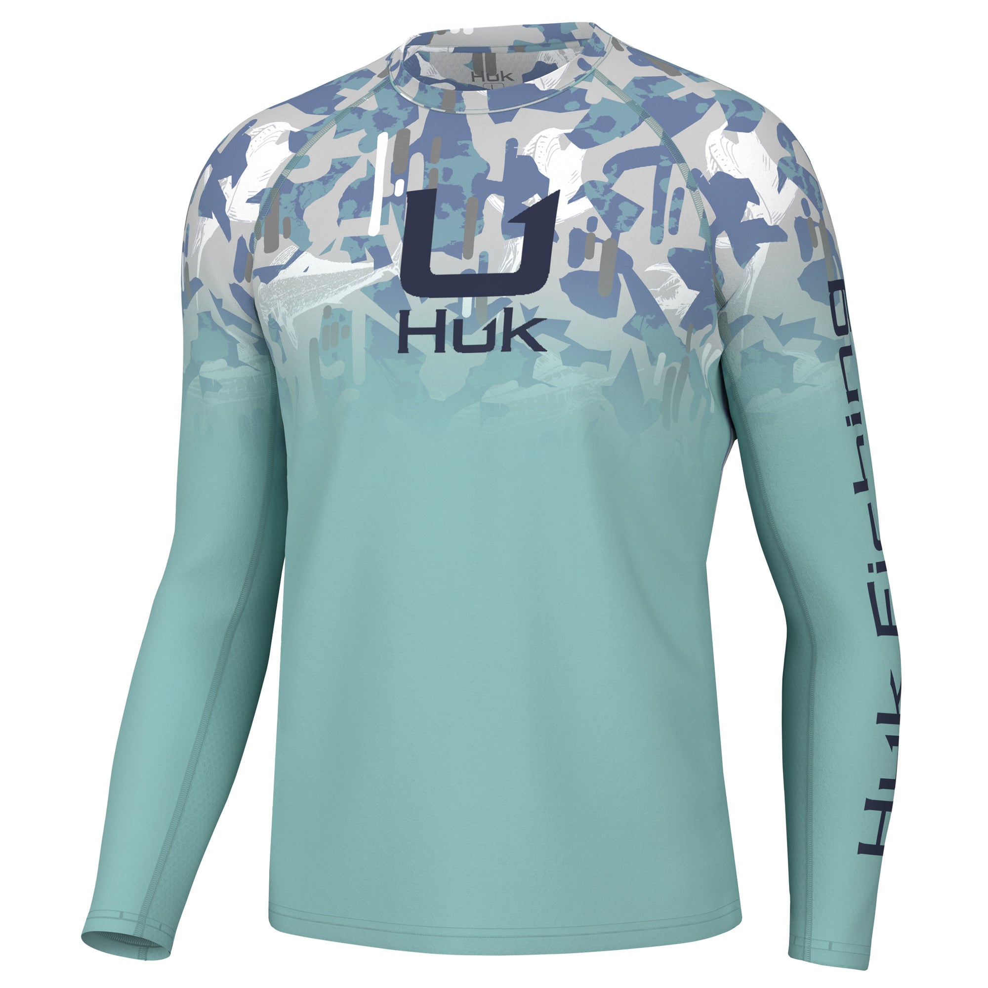 Womens Huk fishing Icon Long Sleeve Shirt, White, SZ XL NEW WITH