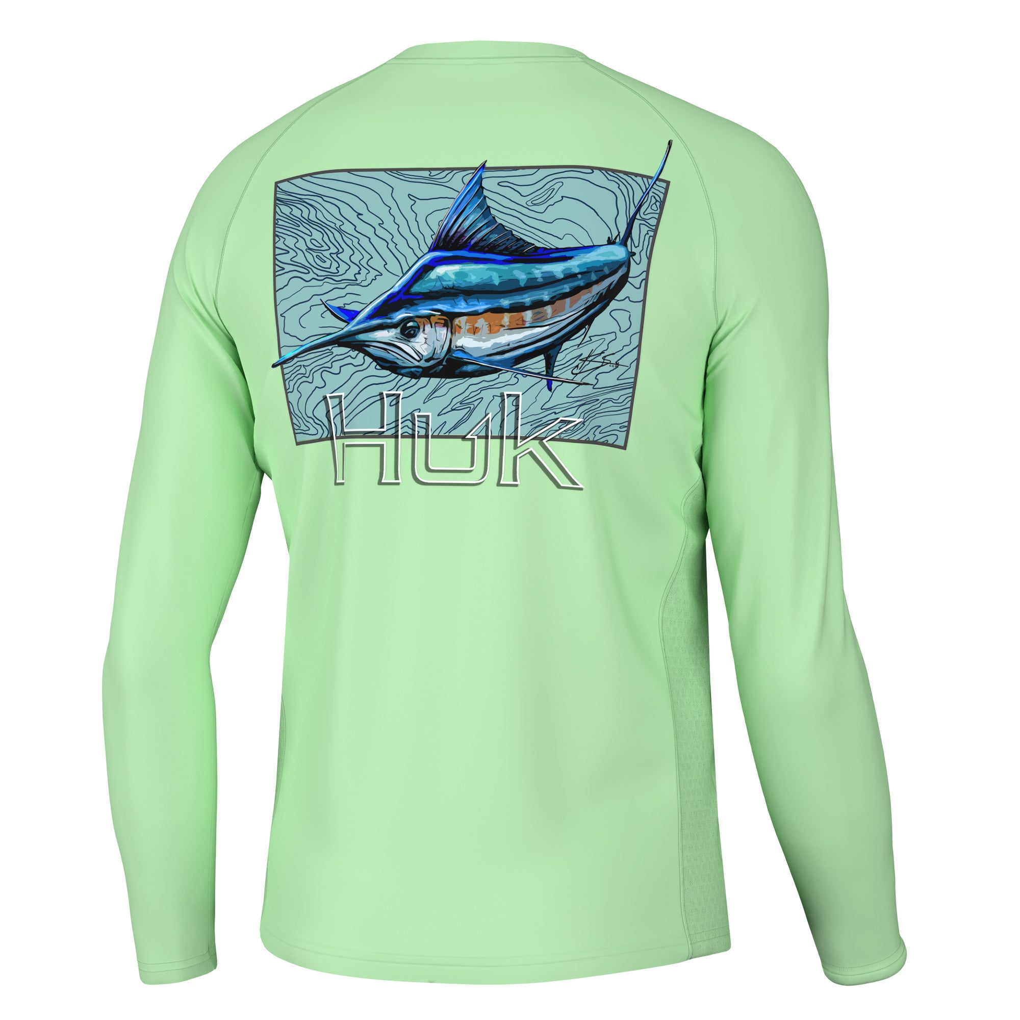 Huk Fishing Youth KC Flag Fish Pursuit Long Sleeve T-Shirt for