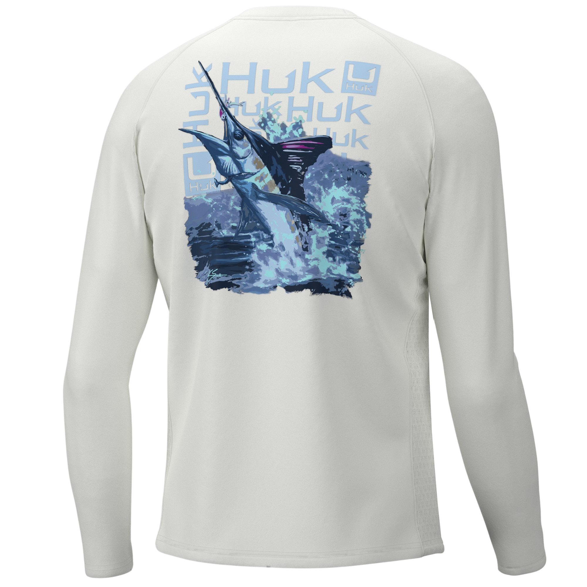 Huk Fishing Youth KC Flag Fish Pursuit Long Sleeve T-Shirt for