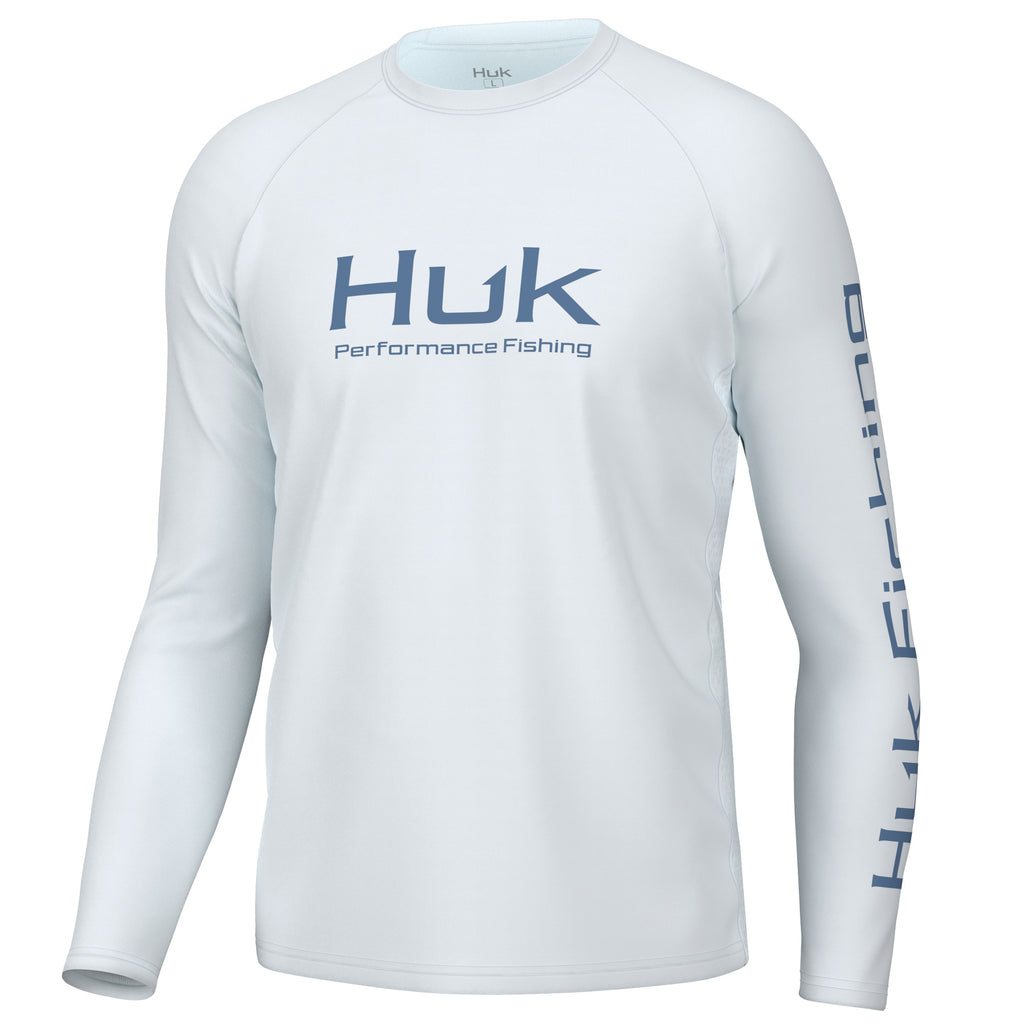 Huk Performance Kryptek Vented LS Shirt, White, 3XL - H1200118-100