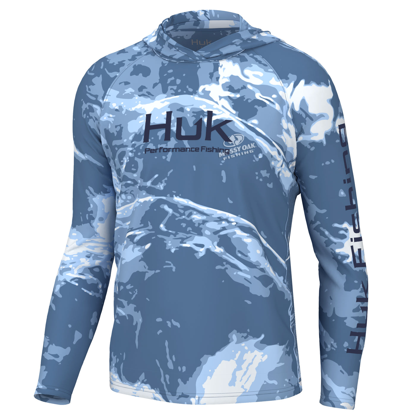Huk Men's Gunwale Huk Blue Large Performance Fishing Rain Jacket
