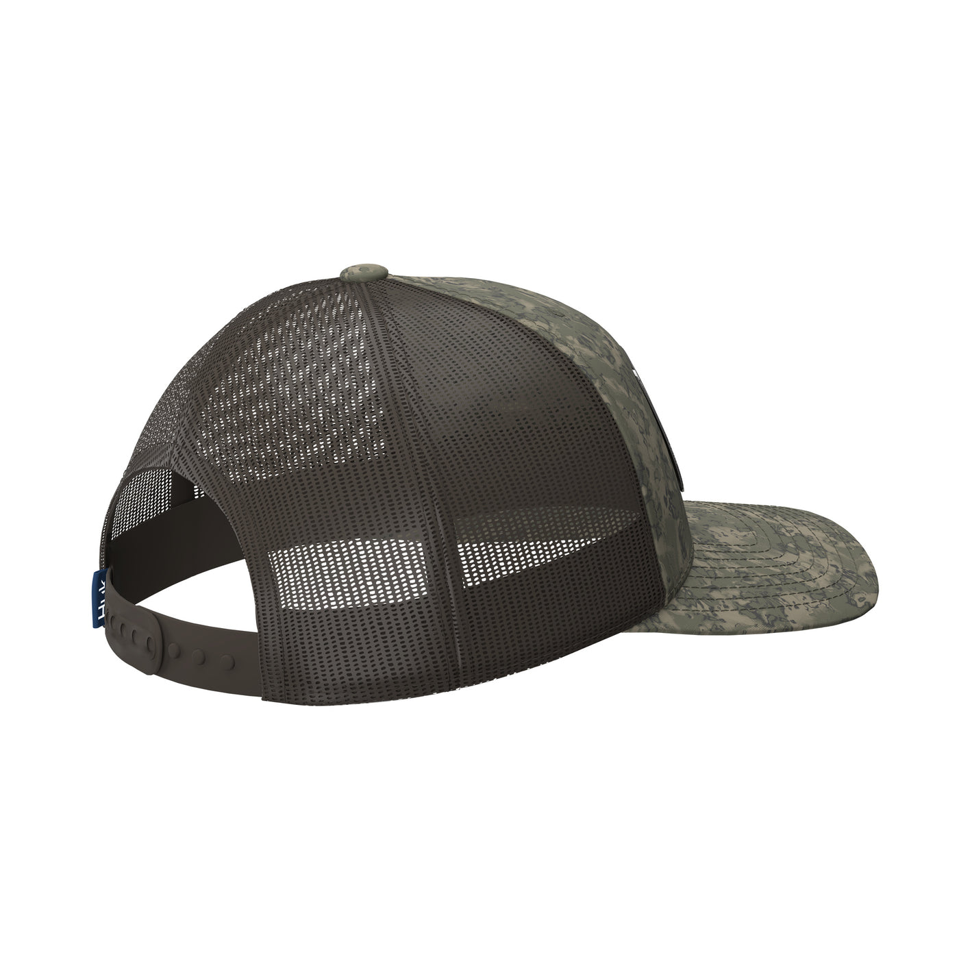  HUK Unisex Trucker, Anti-Glare Snapback Fishing Hat for Kids,  Fin Flats Camo-Crystal Blue, One Size : Clothing, Shoes & Jewelry