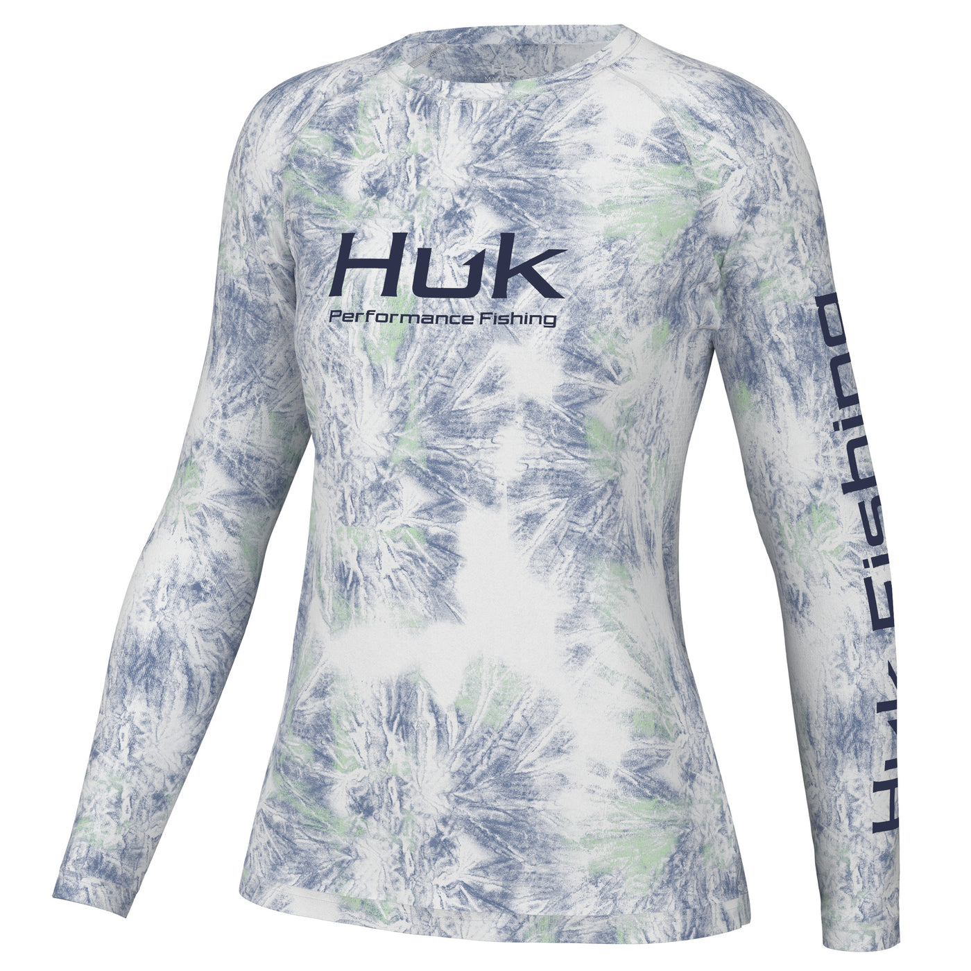 Huk Women's Pursuit Huk & Bars - Long Sleeve - White