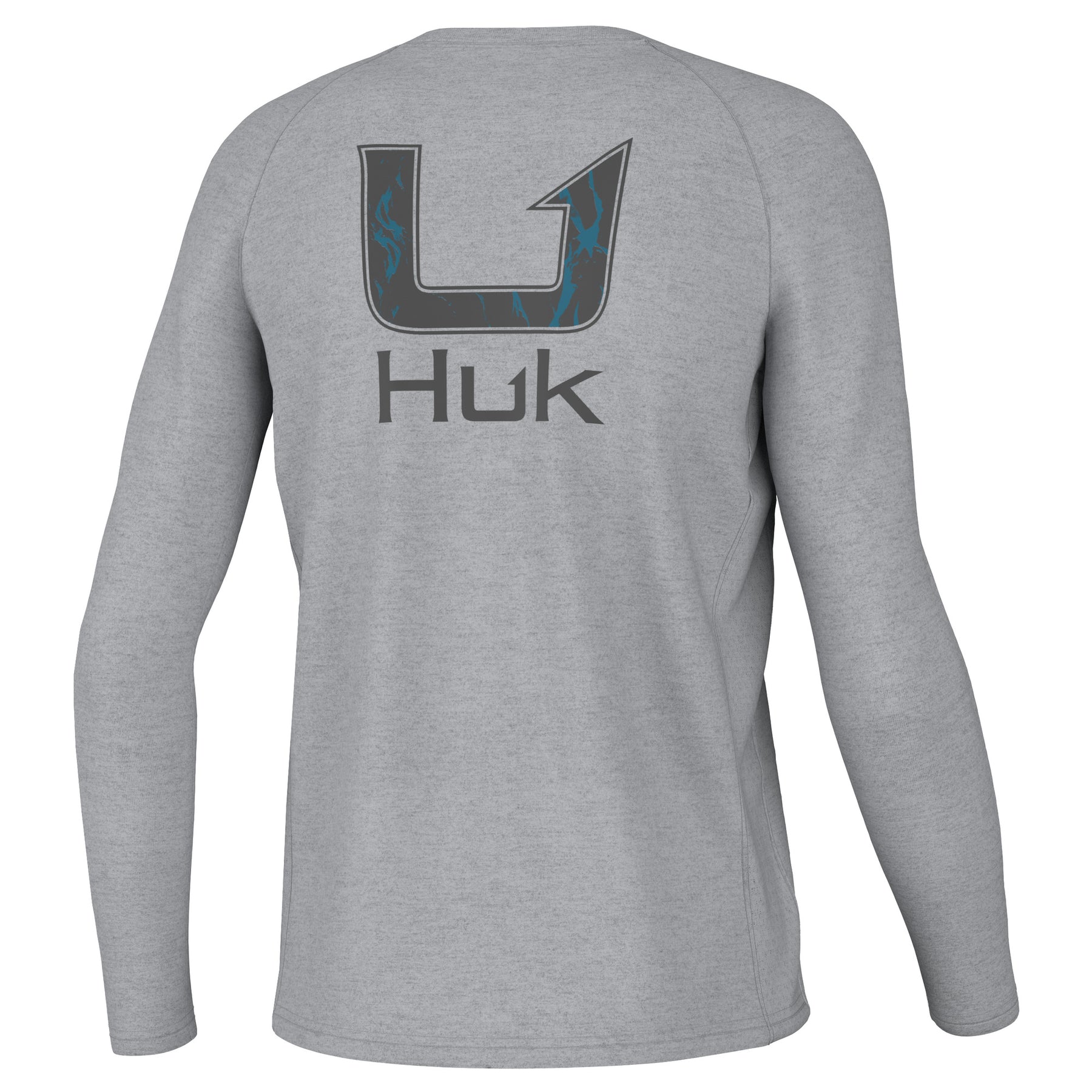 Huk Men's KC Ambush Pursuit Long Sleeve T-Shirt, Medium, Harbor Mist