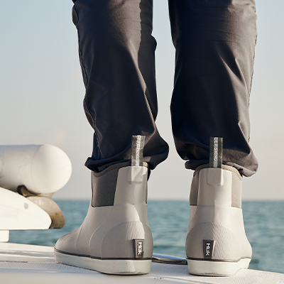 HUK Men's Rogue Wave Shoe  High-Performance Fishing & Deck Boot Rain,  Moss, 12.5: : Fashion