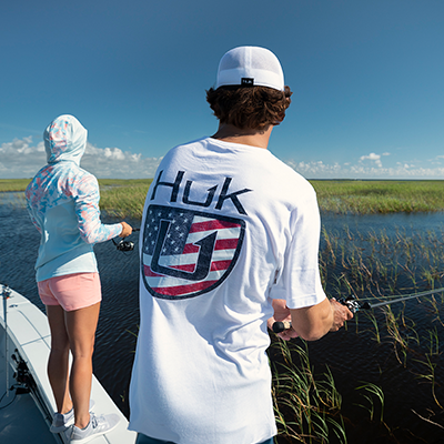 Huk Gear Long Sleeve Fishing Shirt Mens Size S Multicolor