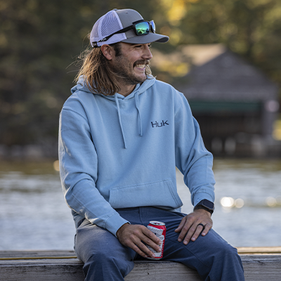 Huk performance fishing sweatshirt - Gem