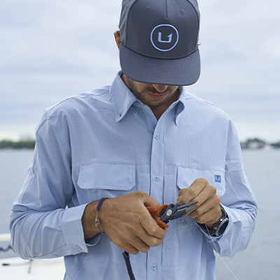 Button-Down Fishing Shirts - Men's Button-Up Fishing Long & Short
