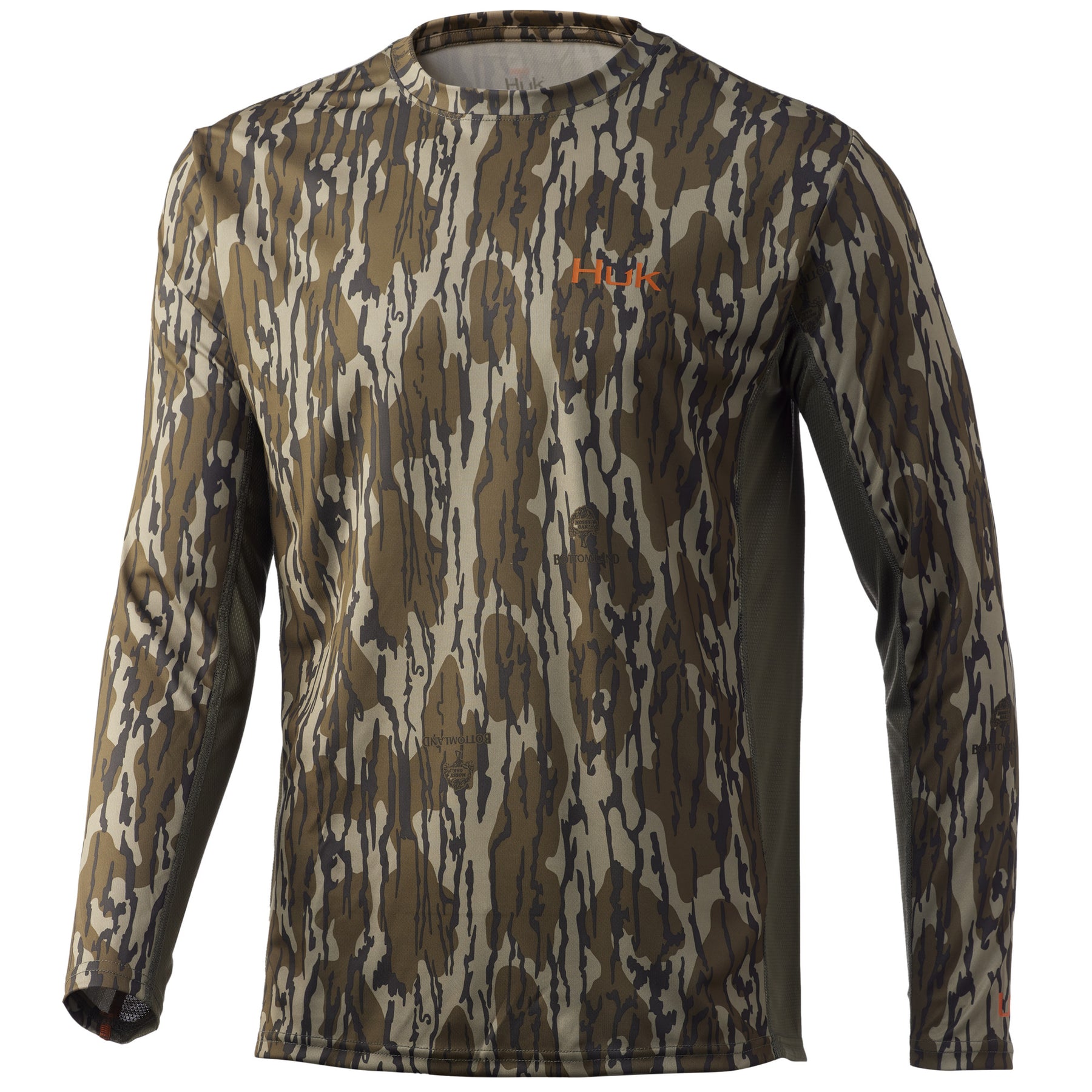 Huk Fishing Youth Pursuit Mossy Oak Crew Long Sleeve T-Shirt for