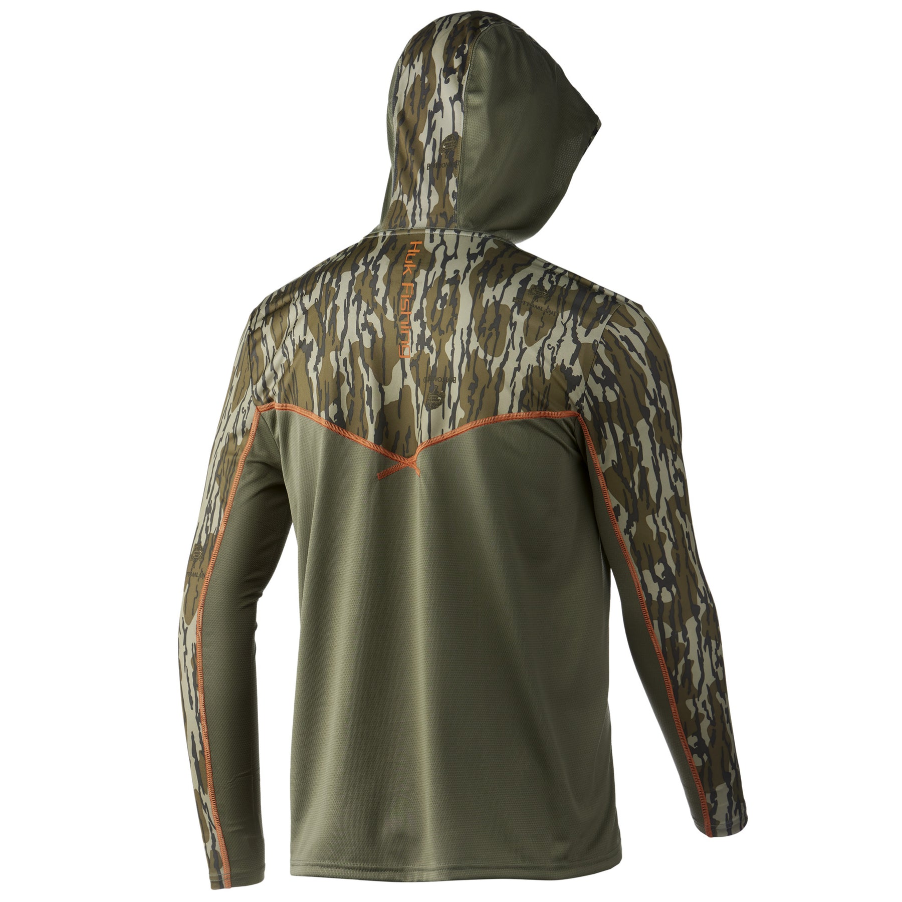 HUK Men's Standard Icon X Camo Long Sleeve Performance Fishing Shirt, Mossy  Oak Bottomland, XX-Large 