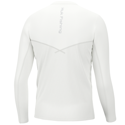 Huk Men's Icon X Performance Long Sleeve Fishing Shirt (Grey Drift, XXL) 