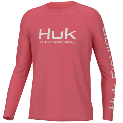 Huk Women's Brackish Pursuit Shirt, Small, Wedgewood